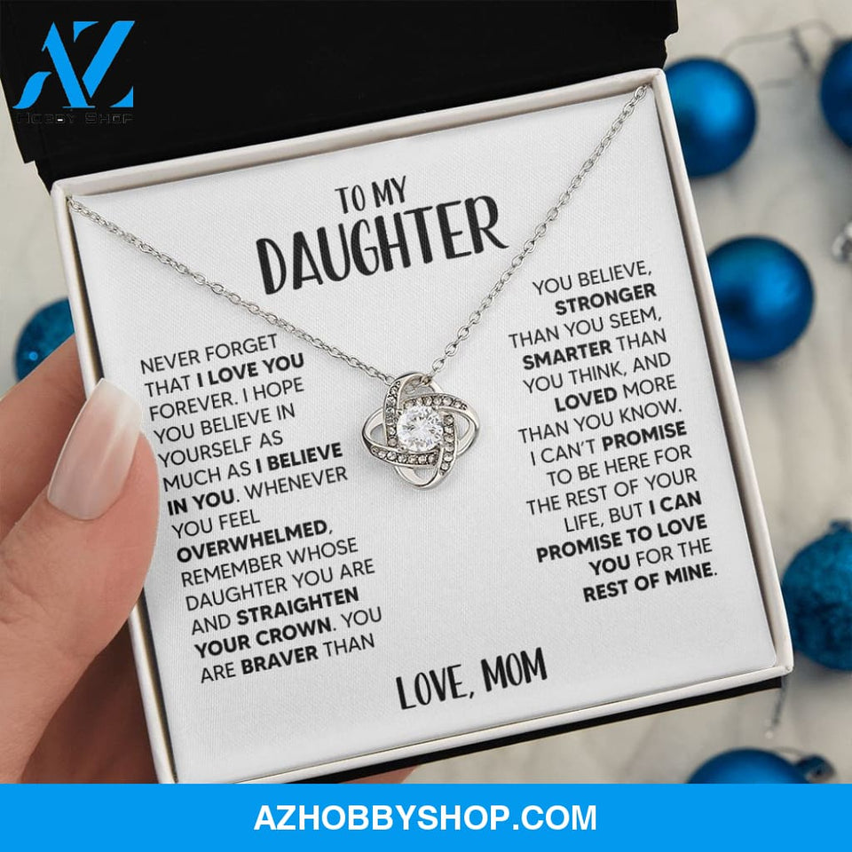 [Almost Sold Out] To My Daughter | White Gold Necklace