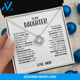 [Almost Sold Out] To My Daughter | White Gold Necklace