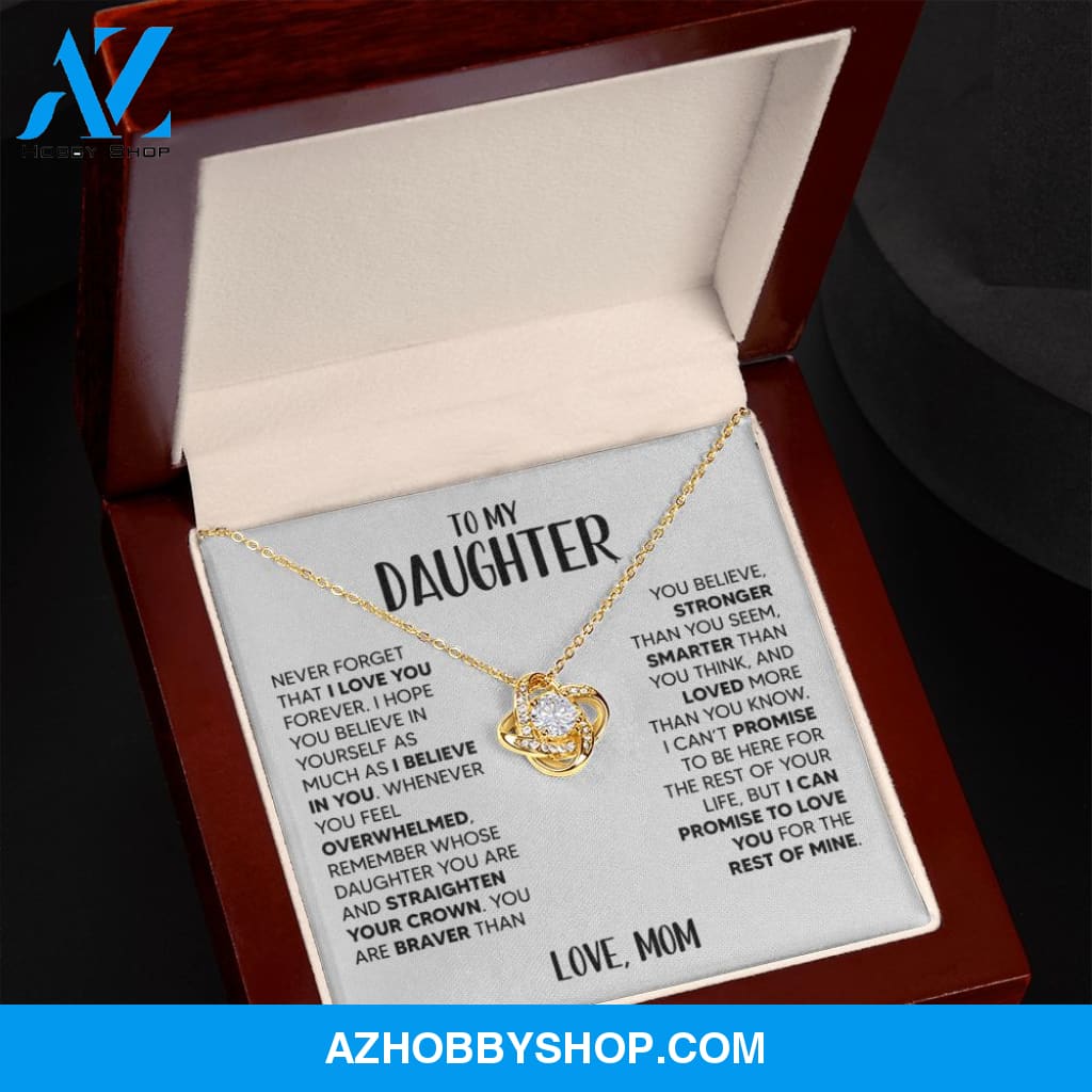 [Almost Sold Out] To My Daughter | White Gold Necklace