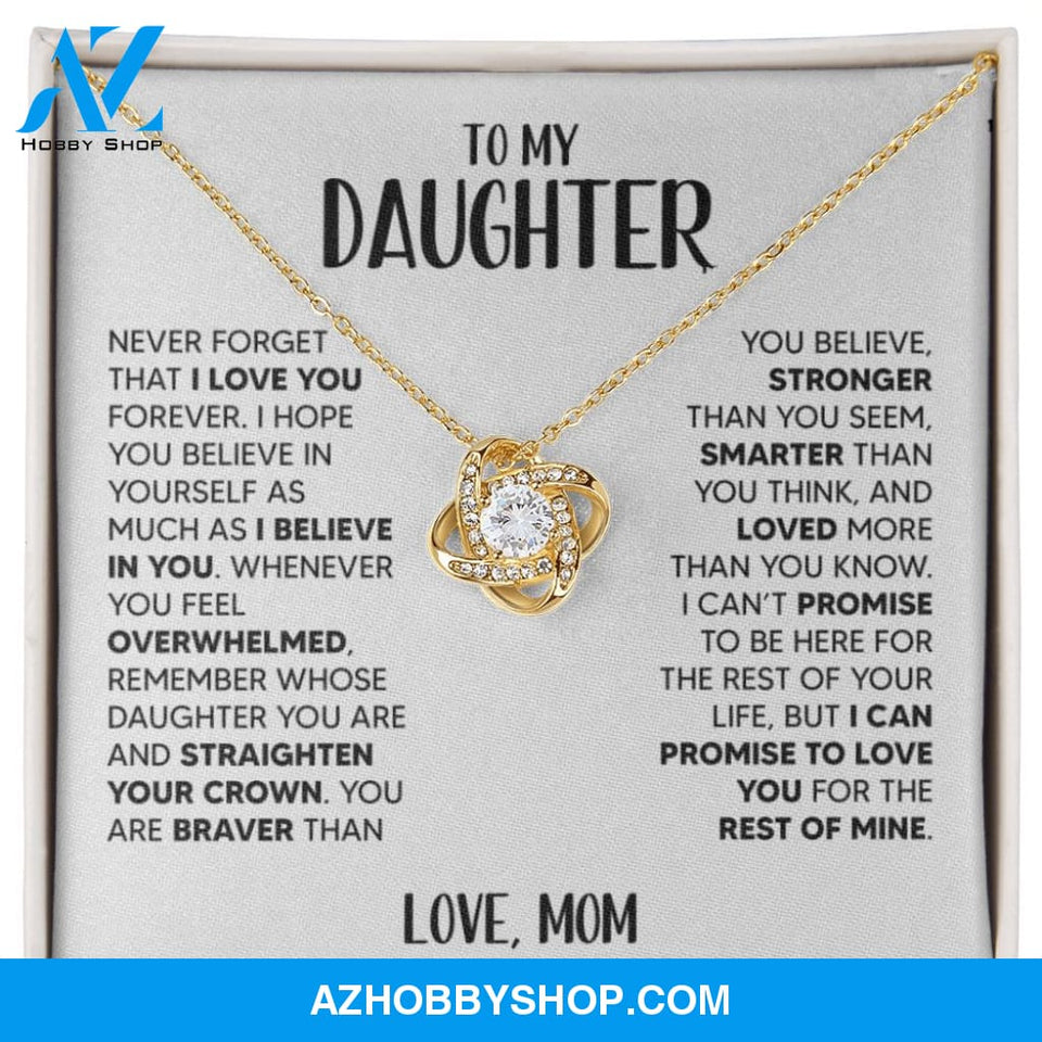 [Almost Sold Out] To My Daughter | White Gold Necklace