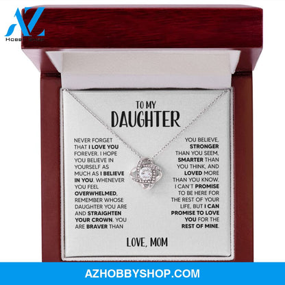 [Almost Sold Out] To My Daughter | White Gold Necklace