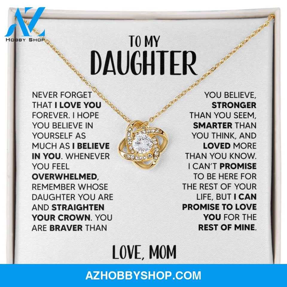[Almost Sold Out] To My Daughter | White Gold Necklace