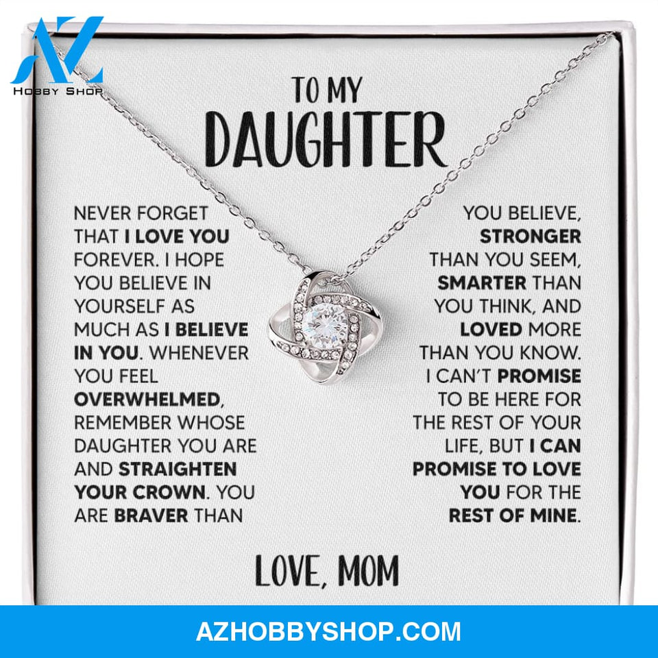 [Almost Sold Out] To My Daughter | White Gold Necklace