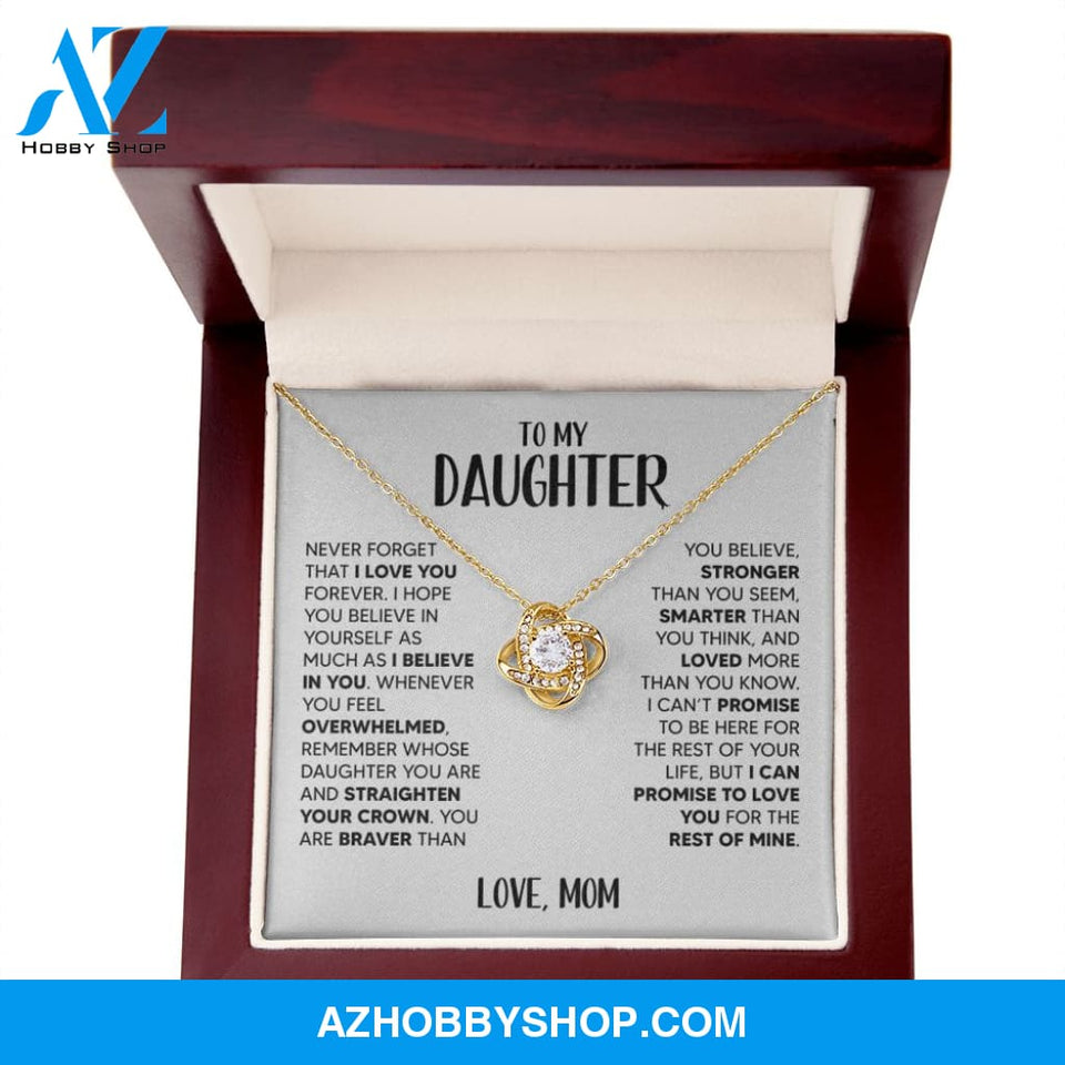 [Almost Sold Out] To My Daughter | White Gold Necklace