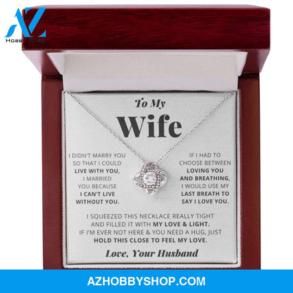 [Almost Sold Out] Wife - I Love You - Love Knot Necklace