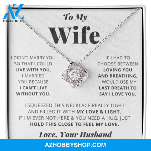 [Almost Sold Out] Wife - I Love You - Love Knot Necklace