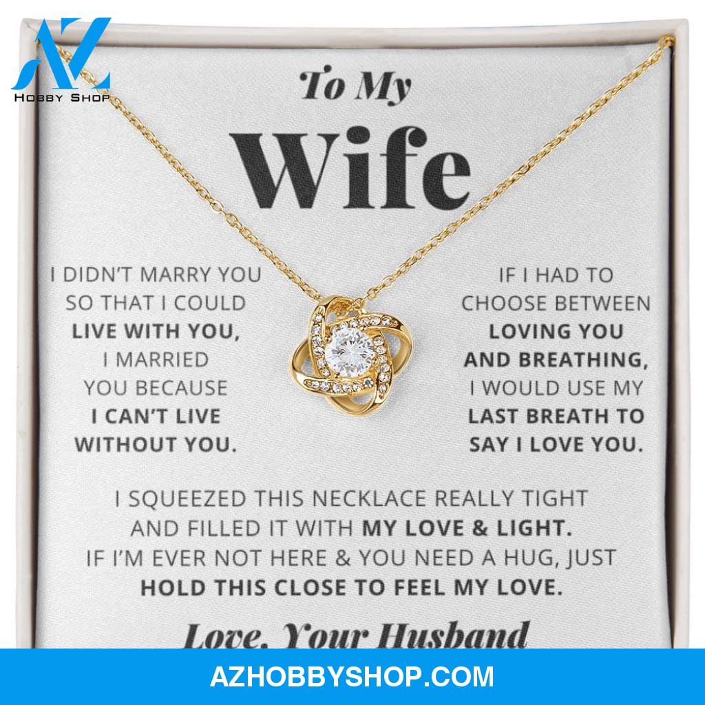 [Almost Sold Out] Wife - I Love You - Love Knot Necklace