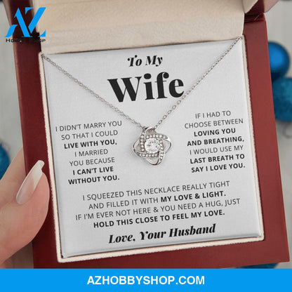 [Almost Sold Out] Wife - I Love You - Love Knot Necklace
