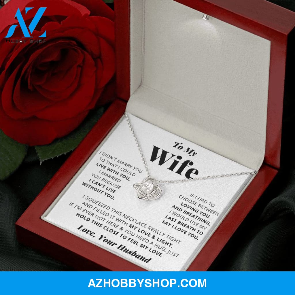 [Almost Sold Out] Wife - I Love You - Love Knot Necklace