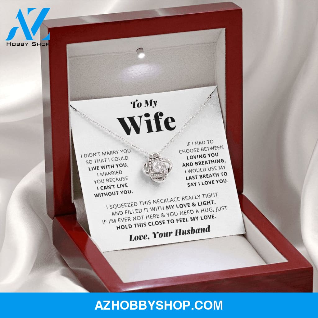 [Almost Sold Out] Wife - I Love You - Love Knot Necklace
