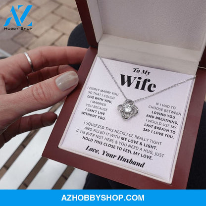 [Almost Sold Out] Wife - I Love You - Love Knot Necklace