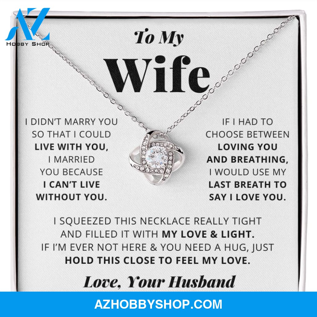[Almost Sold Out] Wife - I Love You - Love Knot Necklace