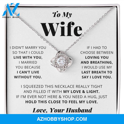 [Almost Sold Out] Wife - I Love You - Love Knot Necklace
