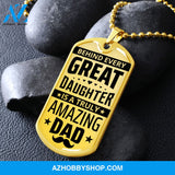 Amazing DAD - Graphical Dog Tag & Ball chain (steel)