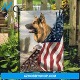 Amazing eagle, Beautiful US flag, German Shepherd dog - Jesus Flag