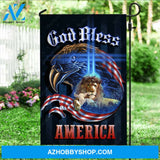 Amazing eagle, Lion of Judah, Lamb drawing, God bless America - Jesus Flag