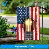 Amazing flag and cross on a guitar - Jesus Flag