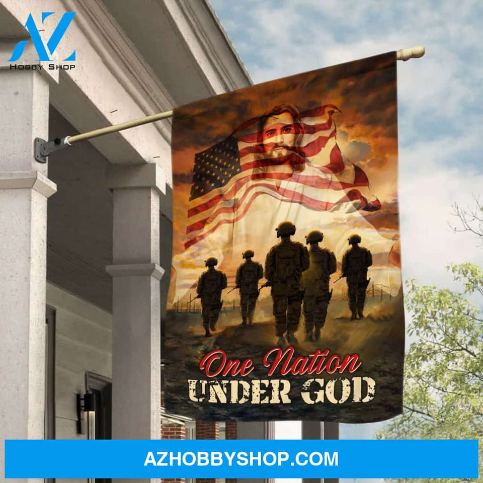 Amazing warriors - One nation under God Flag