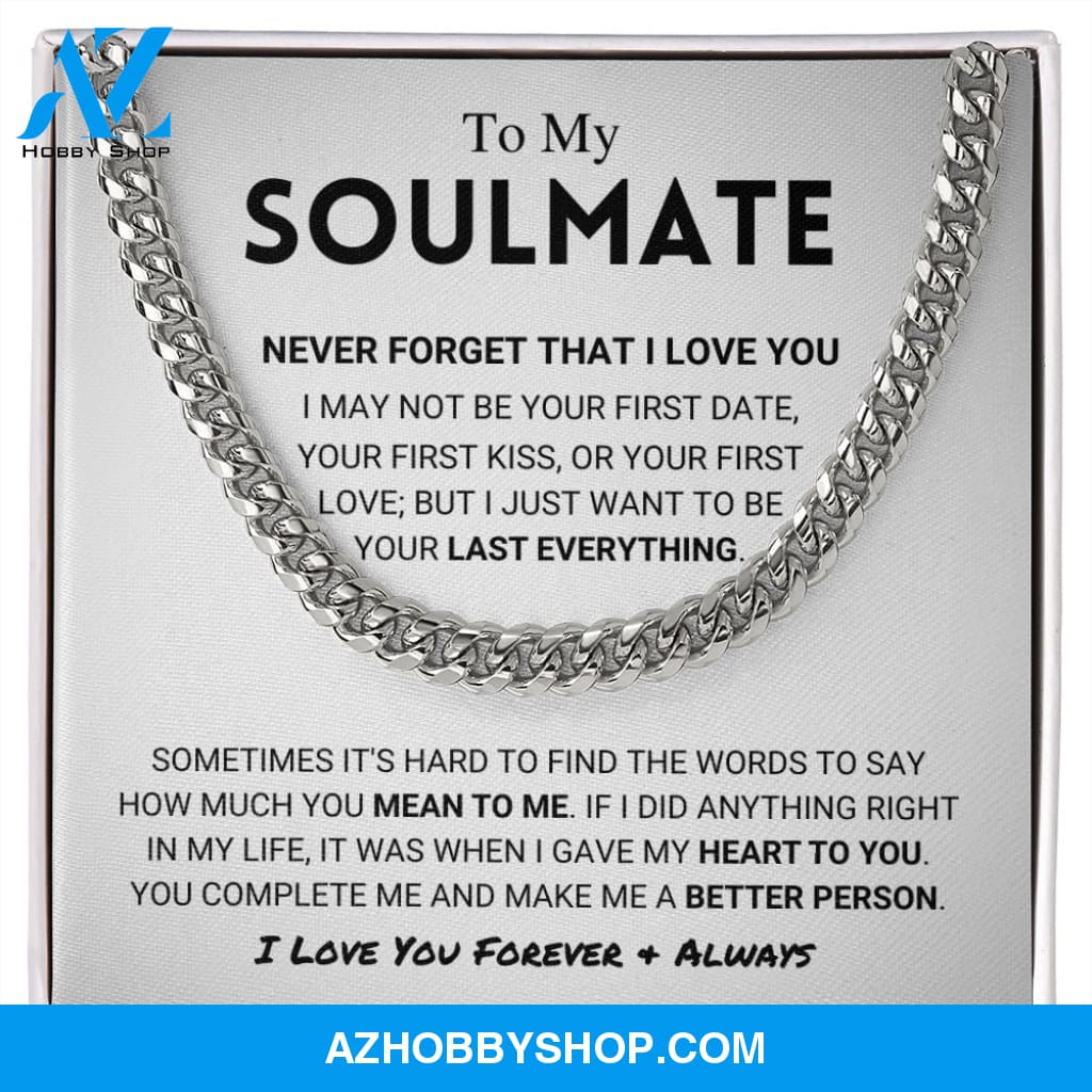 [AMZ] Soulmate - Never Forget - Cuban Link Chain