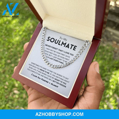 [AMZ] Soulmate - Never Forget - Cuban Link Chain