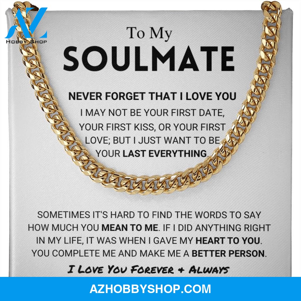 [AMZ] Soulmate - Never Forget - Cuban Link Chain