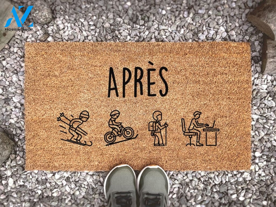 Après - After Activities Doormat - Custom Coir Doormat - Activity And Travel Inspired Mat - Housewarming Gift - Sport