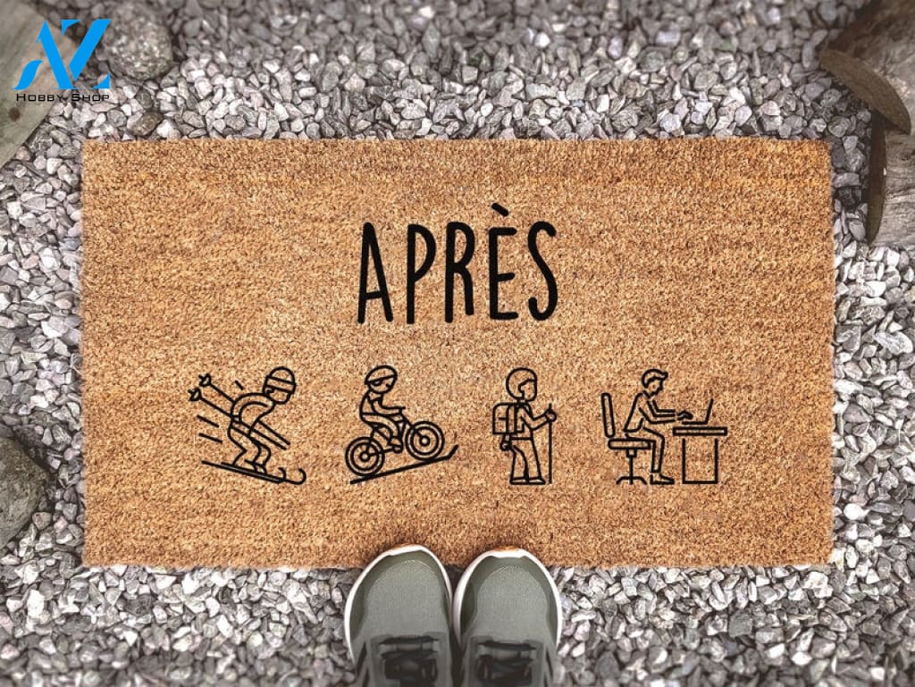 Après - After Activities Doormat - Custom Coir Doormat - Activity And Travel Inspired Mat - Housewarming Gift - Sport