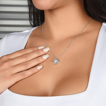 To My Amazing Mom Love Knot Necklace, Thank You Mom, Necklace Gift For Mom