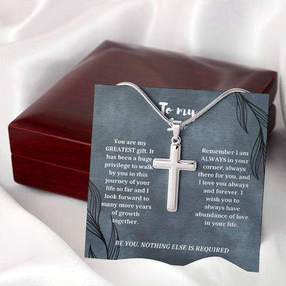 Son Necklace, Gift For Son, Personalized Cross Necklace For Son, Necklace For Son, Keepsake For Son, To My Son Necklace