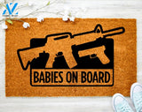 Babies On Board Gun Decor Gun Home Decor We Don't Call 911 Father's Day Gift Father's Day Gift for Dad
