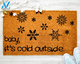 Baby It is Clod Outside Winter Christmas Doormat Christmas Outdoor Decor Porch Decor Coir Door Mat