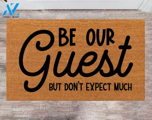 Be Our guest Custom Cute Doormat Family Name Rug New Year Gift Anniversary Gift Monogram Rug