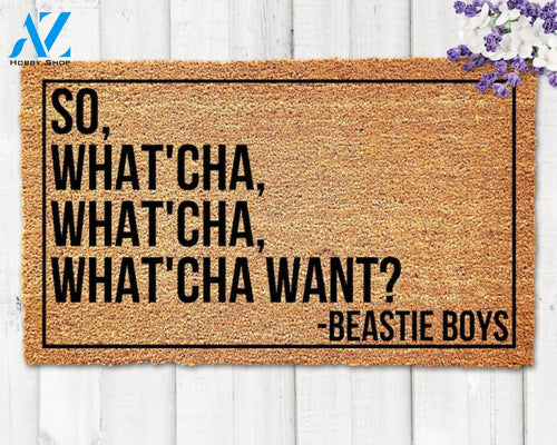 Beastie Boys Door Mat So Whatcha Want Doormat Beastie Boys Doormat Whatcha Want Doormat Hip Hop Decor Funny Doormat