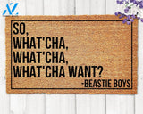 Beastie Boys Door Mat So Whatcha Want Doormat Beastie Boys Doormat Whatcha Want Doormat Hip Hop Decor Funny Doormat