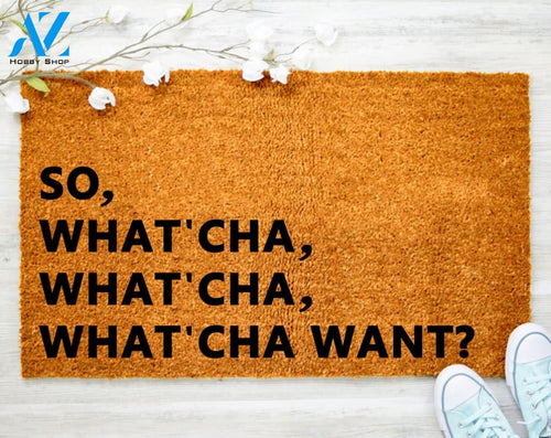 Beastie Boys Doormat So What'Cha Want Whatcha Want Doormat Hip Hop Welcome Mat Hip Hop Decor Funny doormat