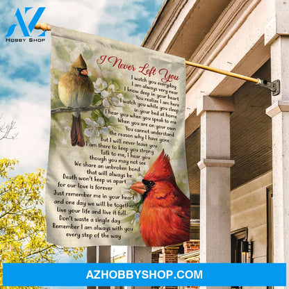 Beautiful cardinal, Spring forest, Jasmine flower, I never left you - Heaven Flag