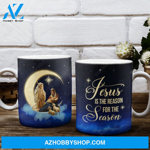 Beautiful moon, Christmas night, Birth of Jesus, Jesus is the reason for the season - Jesus AOP Mug