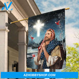 Beautiful night, Pray for healing, Jesus artwork, Light cross - Jesus Flag
