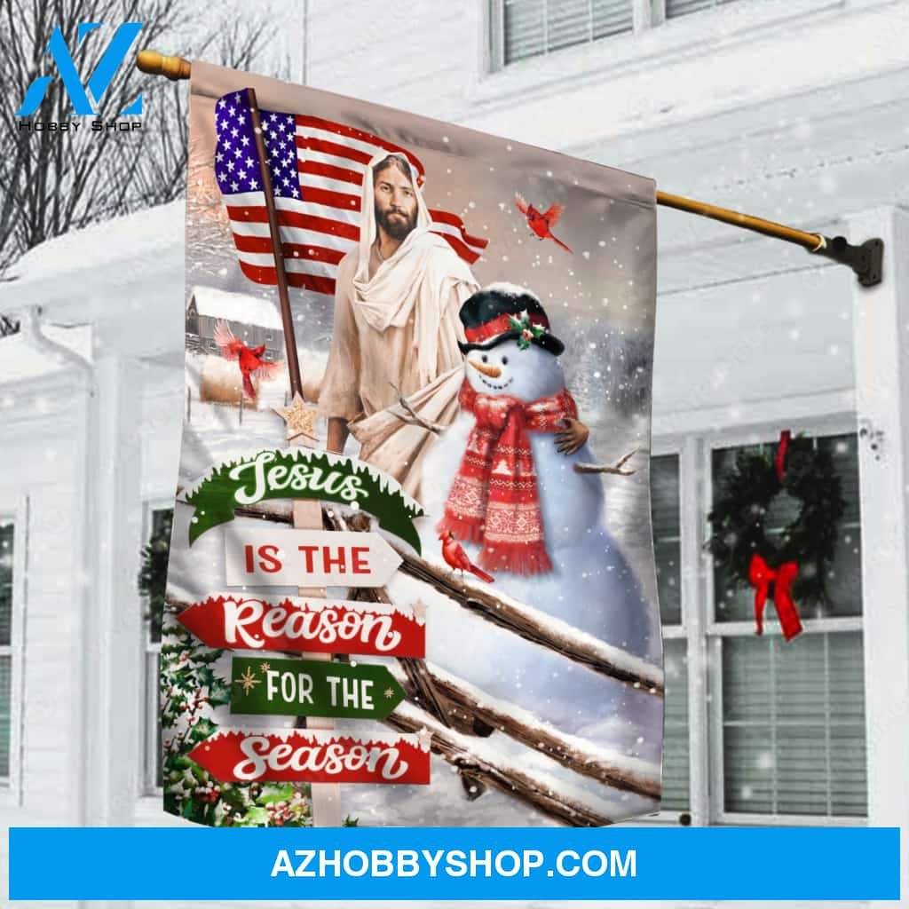 Beautiful snowman, Jesus painting, Stunning US flag, Jesus is the reas ...