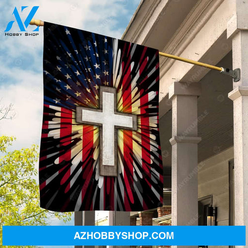 Beautiful US flag, Unique cross, Amazing drawing - Jesus Flag