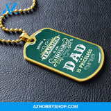 Being a DAD is Priceless - Graphical Dog Tag & Ball chain (steel)