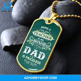 Being a DAD is Priceless - Graphical Dog Tag & Ball chain (steel)