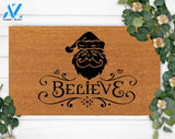Believe-Welcome Doormat-Funny Family Doormat-Last Name Doormat-Housewarming Gift-Christmas Welcome Rug-New Year Gift