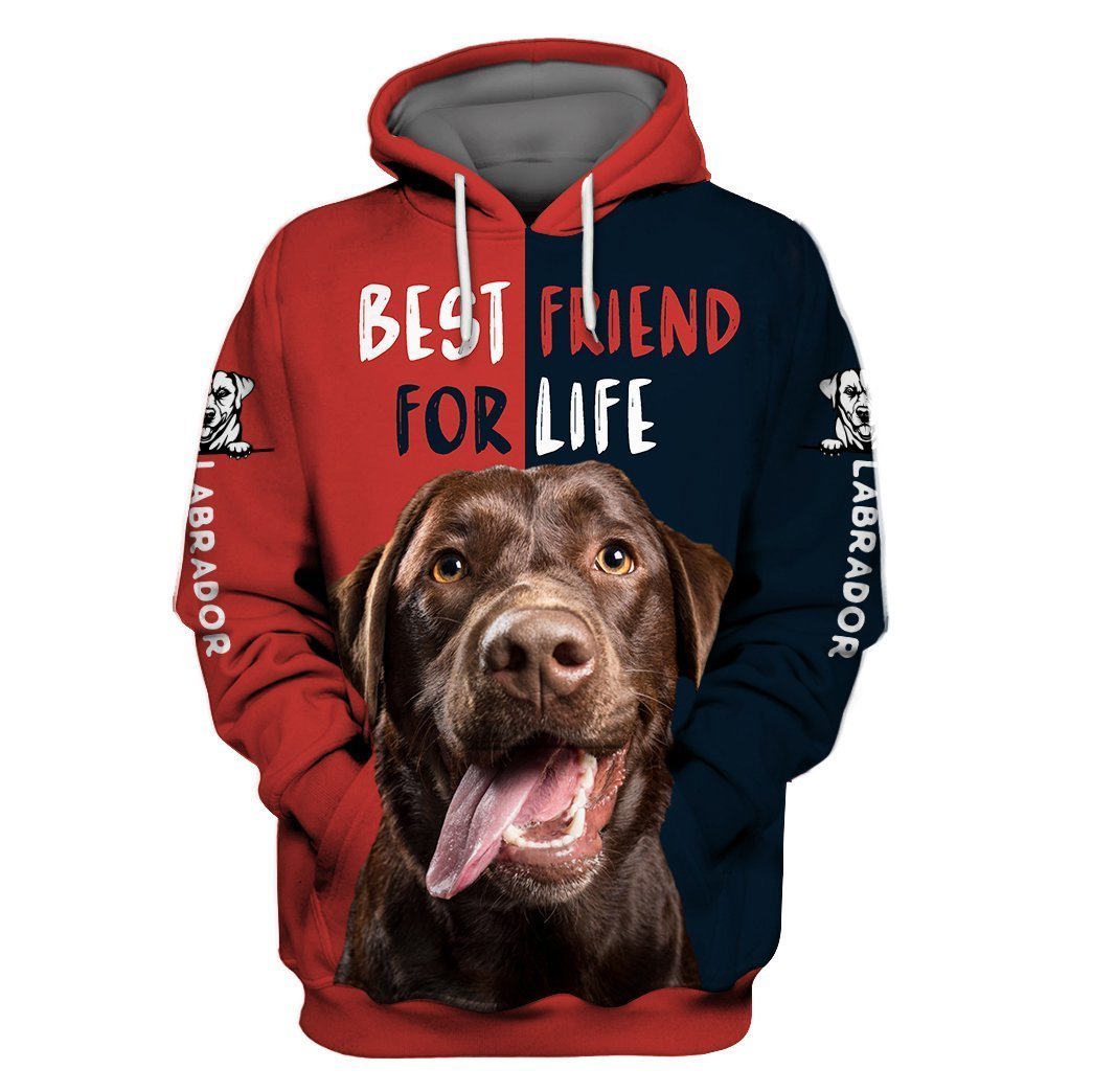 Dog Gifts Labrado Retriever - Best Friend Red Unisex Hoodie