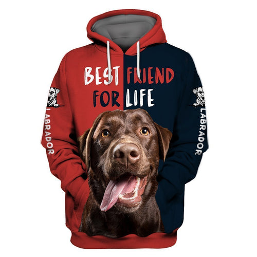 Dog Gifts Labrado Retriever - Best Friend Red Unisex Hoodie