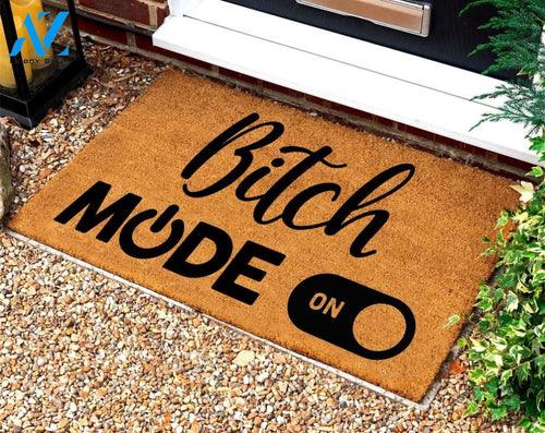 Bitch Mode On Funny Customized Doormat Bitch Themed Mat Funny Gift for Friends Gift for Her Porch Decor