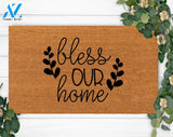 Bless Our Home-Welcome Doormat- Christmas Gift-Wedding Gift-Cute Home Decoration-Girlfriends Anniversary