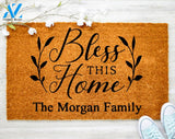 Bless This Home Jesus Doormat Custom Doormat Bible Jesus Doormat Housewarming Gift