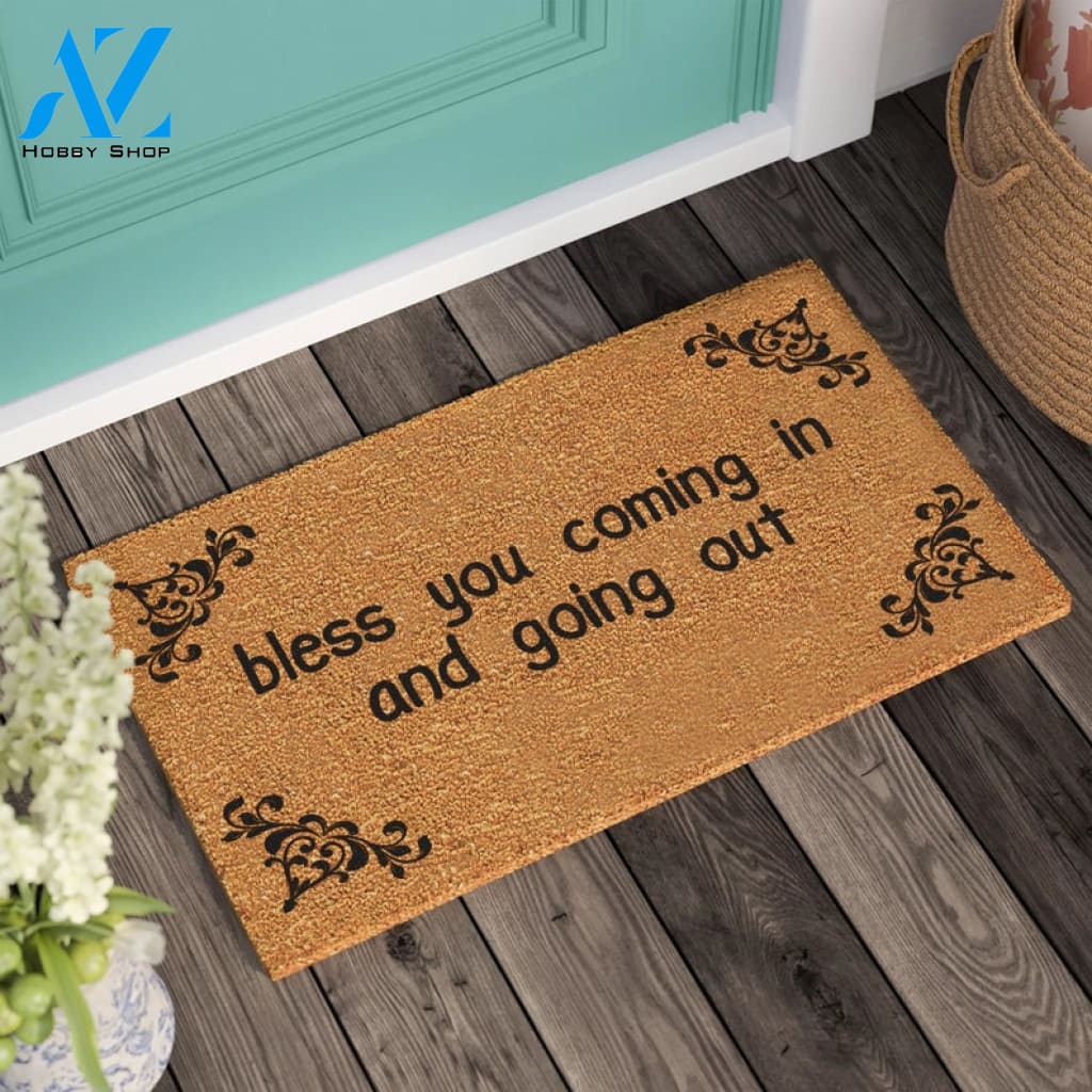 Bless You Doormat New Home Gift Personalized Gift Personalized Custom Doormat Welcome Door Mat Housewarming