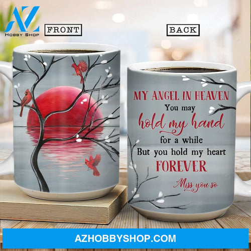 Blood moon, Cardinal drawing, Black tree, My angel in heaven - Heaven AOP Mug